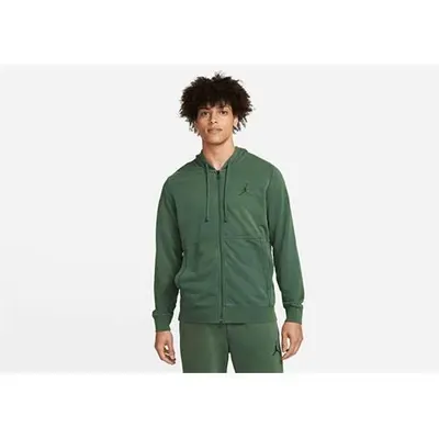 Hanorac universal dc9737333 cu fermoar și glugă verde bărbătesc