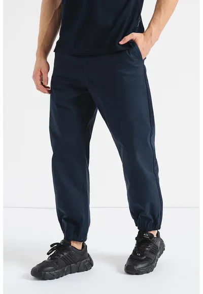 Pantaloni cu talie medie - Bleumarin