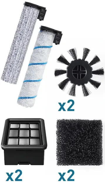 Set de accesorii Rowenta - ZR335A00, pentru X-Clean 4, alb/negru