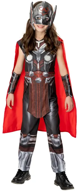 Costum de carnaval pentru copii Rubies - Mighty Thor, 9-10 ani, pentru o fată
