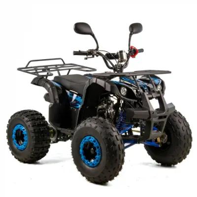 Atv copii XTR 006 Phyton, roti 8 inch, 110cc, 4 timpi, 1+1, pornire electrica, culoare negru albastru