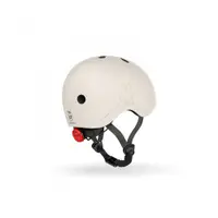 Casca de protectie pentru copii, sistem de reglare magnetic cu led, XXS-S, 45-51 cm, 1 an+, Miffy Ash, Scoot Ride