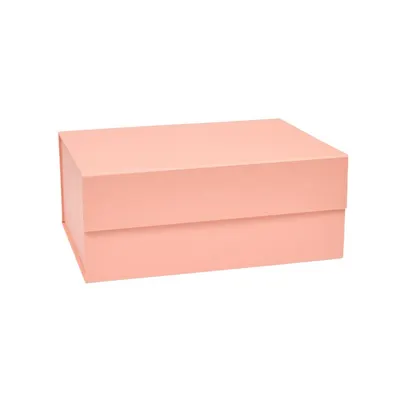 Cutie de depozitare roz-deschis din carton cu capac 33x25x15 cm Hako – OYOY Living Design