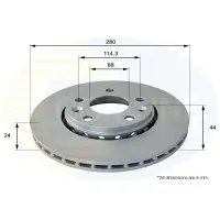 Disc frana COMLINE ADC1585V