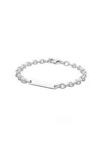 Bratara cu zale si bara personalizabila Argint 925 - 18cm
