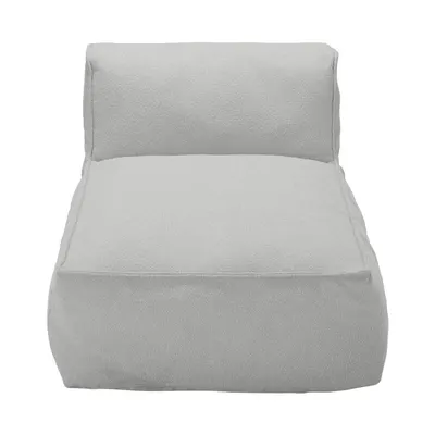 Modul de canapea de grădină (cu șezlong) gri deschis cu tapițerie din țesătură bouclé Grow – Blomus
