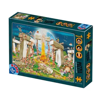 Puzzle 1000 Piese, Cartoon – Stonehenge, D-toys