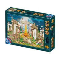 Puzzle 1000 Piese, Cartoon – Stonehenge, D-toys