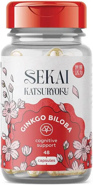 Ginkgo Biloba, 48 capsule, Sekai Katsuryoku