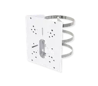 Suport stalp A01, utilizare la montarea camerelor pe stalpi cu diametru 102-127mm, compatibil cu: (AI Weather-proof) Mini Bulle