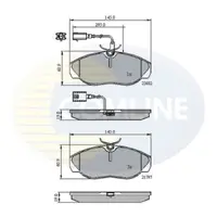 Set placute frana, frana disc COMLINE CBP11031