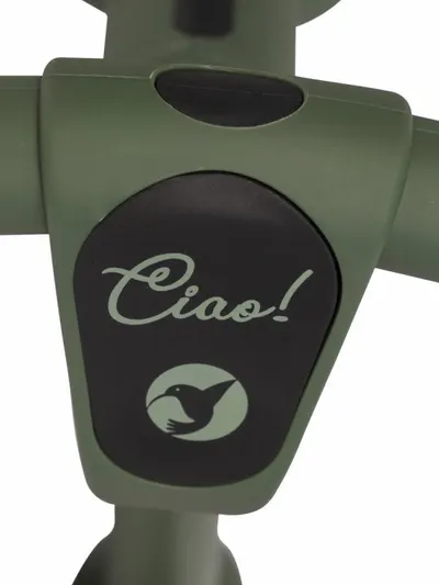Bicicleta de echilibru pentru copii, fara pedale, pliabila, cu scaunelul si ghidonul reglabile pe inaltime, cu roti din cauciuc de 12 inch, Colibro Ciao Forest Green
