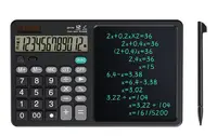 Calculator stiintific ecran LCD 7 inch 12 cifre solar/baterie negru 25.3x15.9x1.6cm