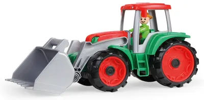 Jucărie pentru copii Lena Truxx - Tractor cu lopată frontală și figurină, 34 cm