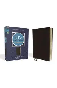 NIV Study Bible, Fully Revised Edition, Bonded Leather, Black, Red Letter, Comfort Print