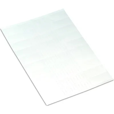 Cardboard signs; for laser printer; 9.5 x 25 mm; white
