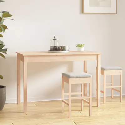 vidaXL Masă de sufragerie, 110x55x75 cm, lemn masiv de pin