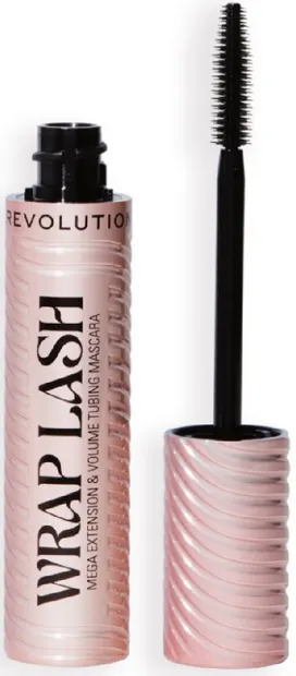 Makeup Revolution Spirală cu polimeri Wrap Lash, Black, 8.5 ml