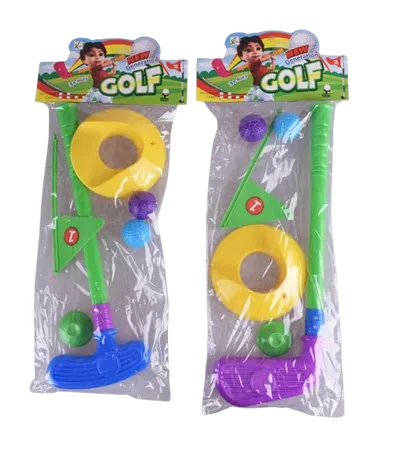 Set de golf de plastic pentru copii