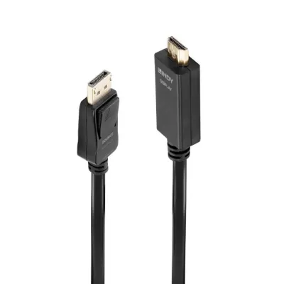 Cablu Displayport la HDMI 4K30Hz 5m T-T Negru, Lindy L36924