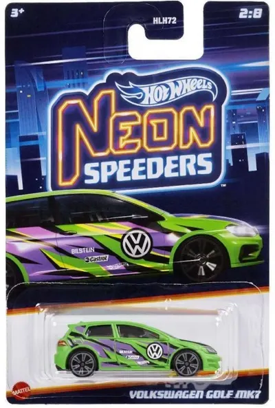Mașinuță metalică Hot Wheels Neon Speeders - Asortiment, 1:64