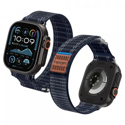 Curea Spigen WBF0 pentru Apple Watch 49mm / 46mm / 45mm / 44mm Series, Bleumarin AMP10143