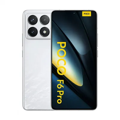 Telefon mobil POCO F6 Pro, 5G, 12GB RAM, 512 ROM, White, Dual Sim, Camera tripla: 50 MP, procesor Snapdragon 8 Gen 2 - Default Title