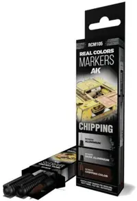 Set de 3 markere cu vopsea acrilica AK Interactive - CHIPPING SET (RCM105)