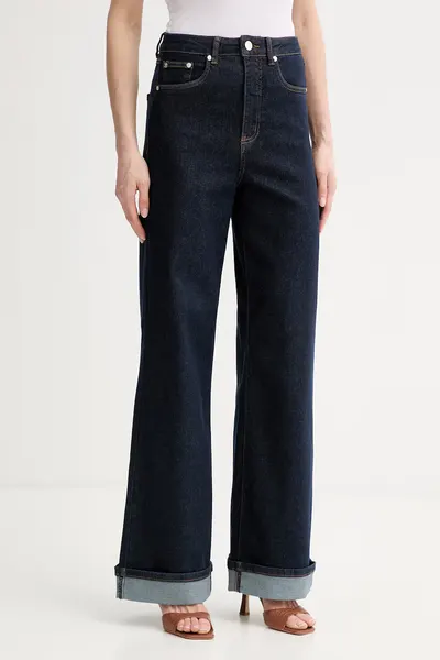 Gestuz blugi wide leg pentru femei