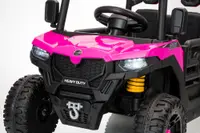 Masinuta electrica copii Nichiduta Heavy Duty Pink cu remorca rabatabila electric,telecomanda 2.4G,2 motoarex35w,acumulator 12V4.5Ah, usi cu deschidere,lumini led, 2viteze