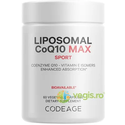 Coenzima Q10 Lipozomala Liposomal CoQ10 Max Sport 60cps