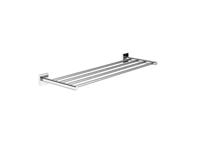 Suport prosop Roca Cubica A816825001, montare pe perete, 610 x 200 mm, metal, Crom
