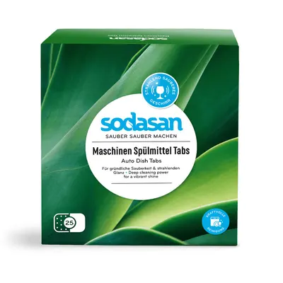 Tablete pentru masina spalat vase ecologice 25buc 625g Sodasan