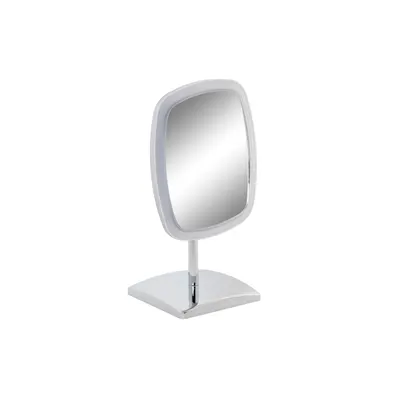 Oglindă de mărire LED, DKD Home Decor, argintiu, metal