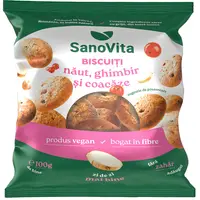 Biscuiti cu Naut, Ghimbir si Coacaze fara Zahar Adaugat 100g