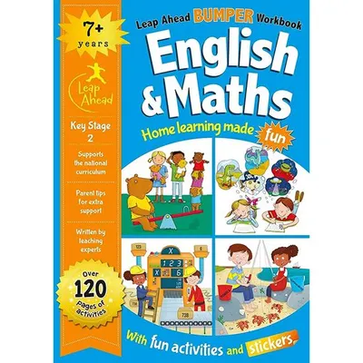 Leap Ahead Bumper Workbook: 7+ Years English & Maths