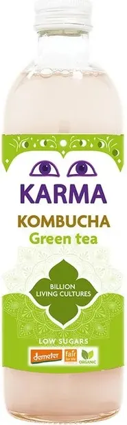 Kombucha Demeter cu ceai verde, 500 ml, Karma
