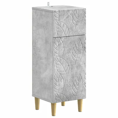 vidaXL Dulap de Depozitare pentru Baie DELFT Gri Beton 30 x 31 x 80 cm
