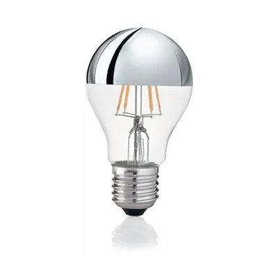 Bec LED Goccia Cromo, dulie E27, 8 W - 3000 K, lumina calda
