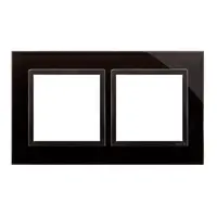 Rama dubla de sticla IP20/IP44(a se folosi cu DUN1 pentru IP44), lava stinsa