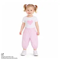 Pantaloni copii Chicco din poplin, Roz, 01836-70MFCO