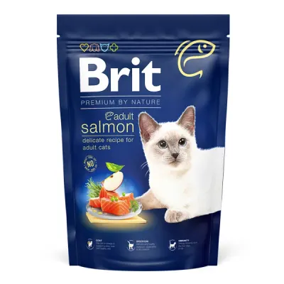 Hrana uscata pentru pisici Brit Premium By Nature Adult, Salmon, 1.5Kg 1.5kg