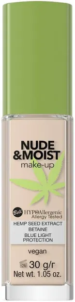 Bell HYPOAllergenic Fond de ten hidratant Nude & Moist, 02, 30 g