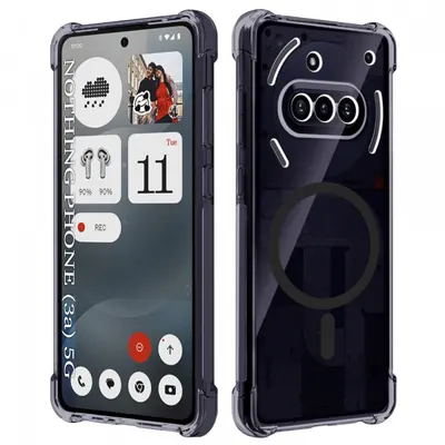 Husa MagSafe pentru Nothing Phone (3a), Techsuit, Shockproof Clear, Fumurie