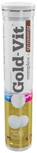 Olimp Gold Vit Complex + Ginseng, portocală, 20 tablete efervescente