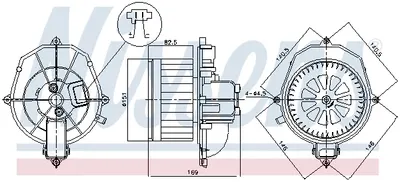 Ventilator Habitaclu Potrivit Citroen Berlingo, Berlingo Multispace, Berlingo Minivan; Peugeot Partner, Partner Origin, Partner Origin Minivan, Partner Tepee, Partner Minivan 1.2-Electric 04.08-