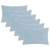 vidaXL Husă pentru pernă 6 buc. HEERLEN Albastru deschis 50 x 80 cm