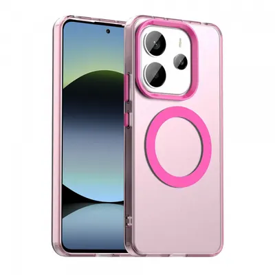 Husa MagSafe pentru Xiaomi Redmi Note 14 5G, Techsuit, CandyCase, Roz