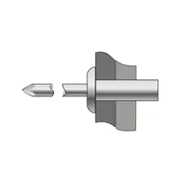 Pop-nituri Etanse Cap Bombat Aluminiu - Inox-4.8 X 11