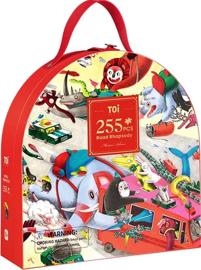 Puzzle pentru copii Toi World - Pe drum, 255 piese